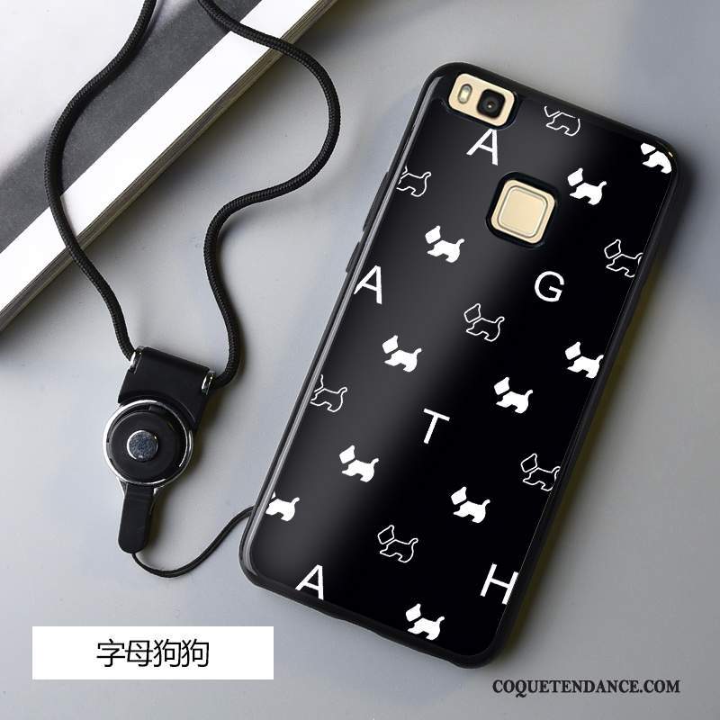 Huawei G9 Lite Coque Dessin Animé Jeunesse Silicone Noir Étui