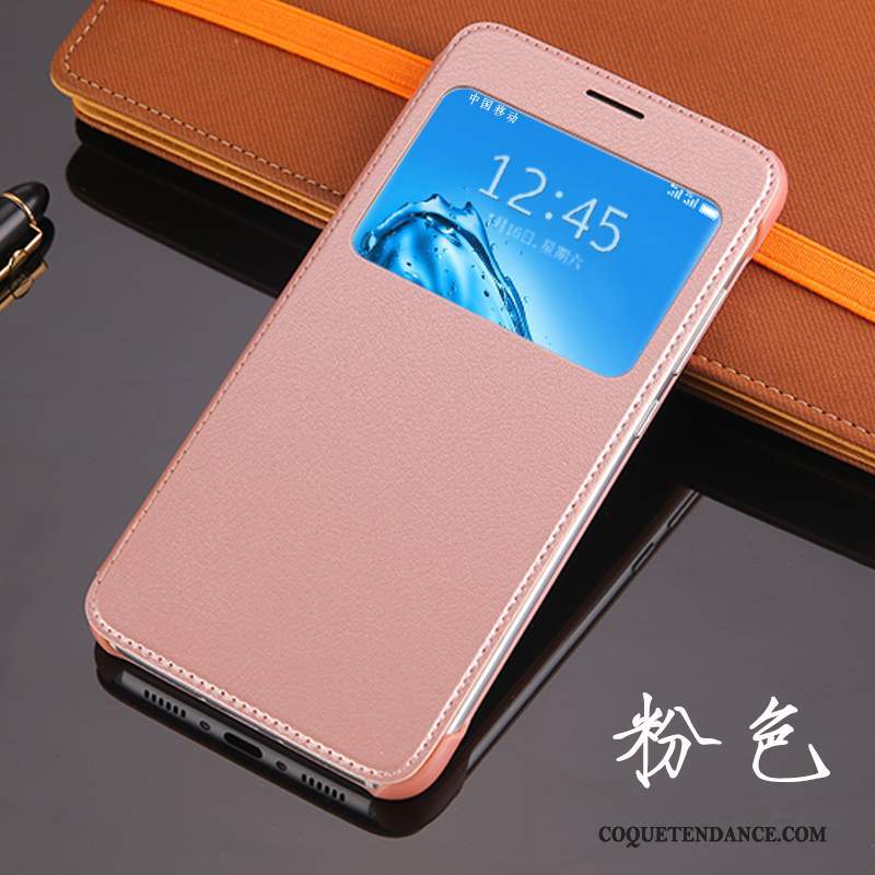 Huawei G9 Plus Coque Clamshell Étui En Cuir Or Rose Dragon Incassable