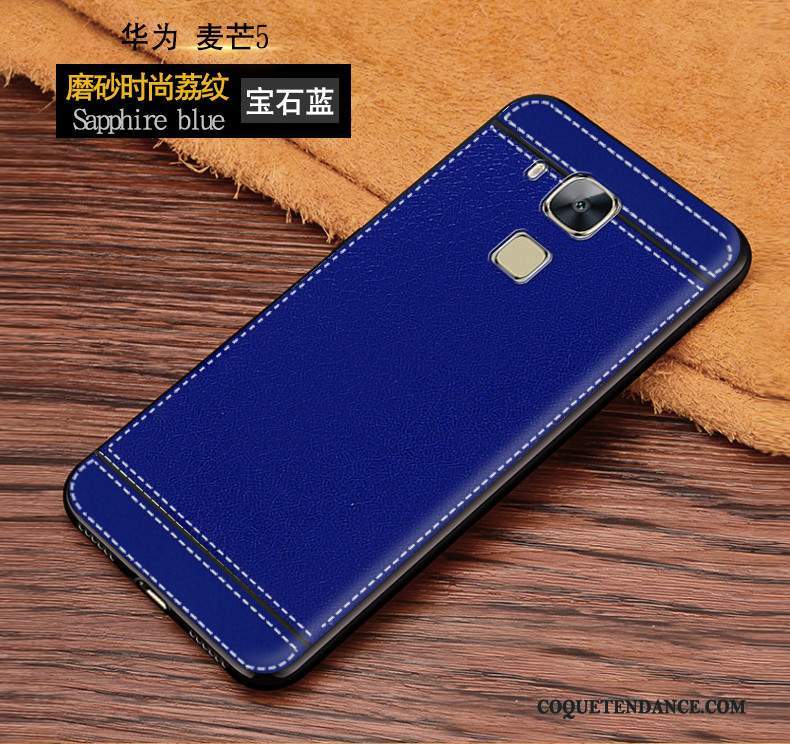 Huawei G9 Plus Coque De Téléphone Bleu Protection Étui Fluide Doux
