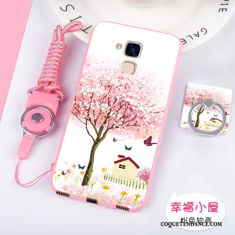 Huawei G9 Plus Coque De Téléphone Protection Fluide Doux Dessin Animé Rose