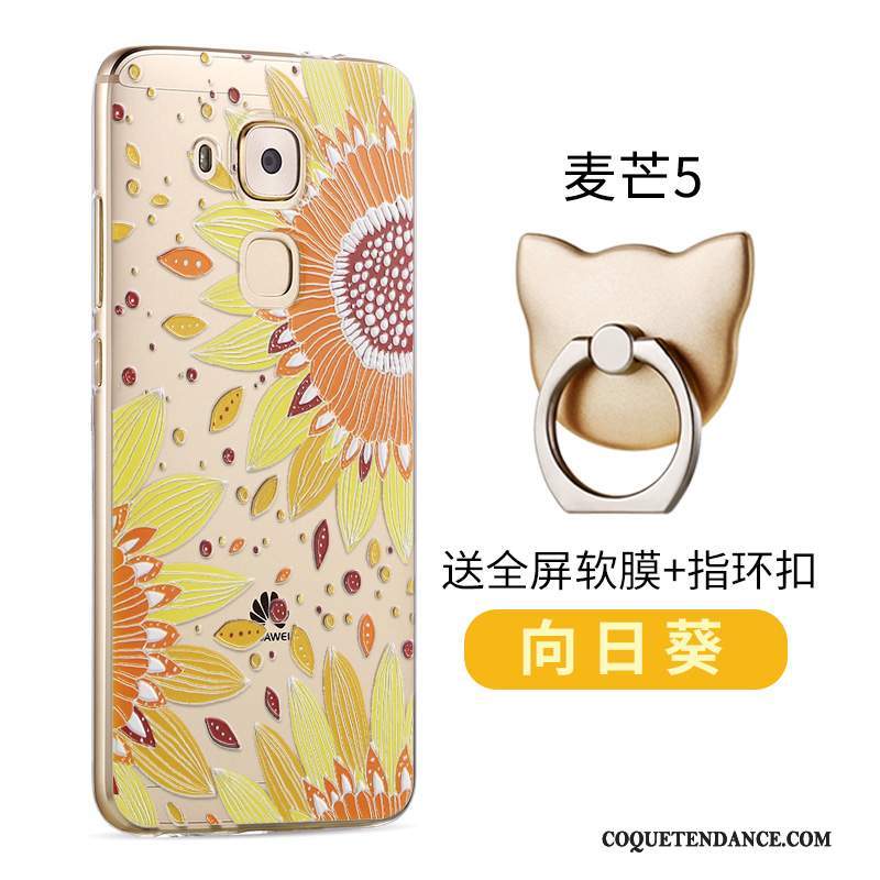 Huawei G9 Plus Coque De Téléphone Silicone Incassable Rose Étui