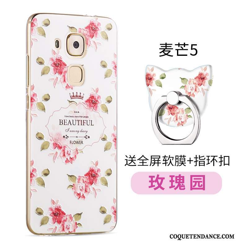 Huawei G9 Plus Coque De Téléphone Silicone Incassable Rose Étui