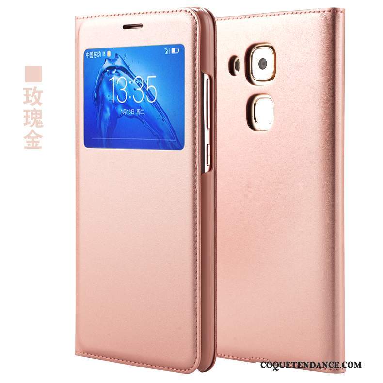 Huawei G9 Plus Coque De Téléphone Violet Étui En Cuir Incassable Housse