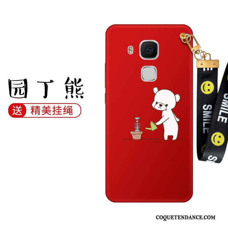 Huawei G9 Plus Coque Noir Étui Rouge Incassable Protection