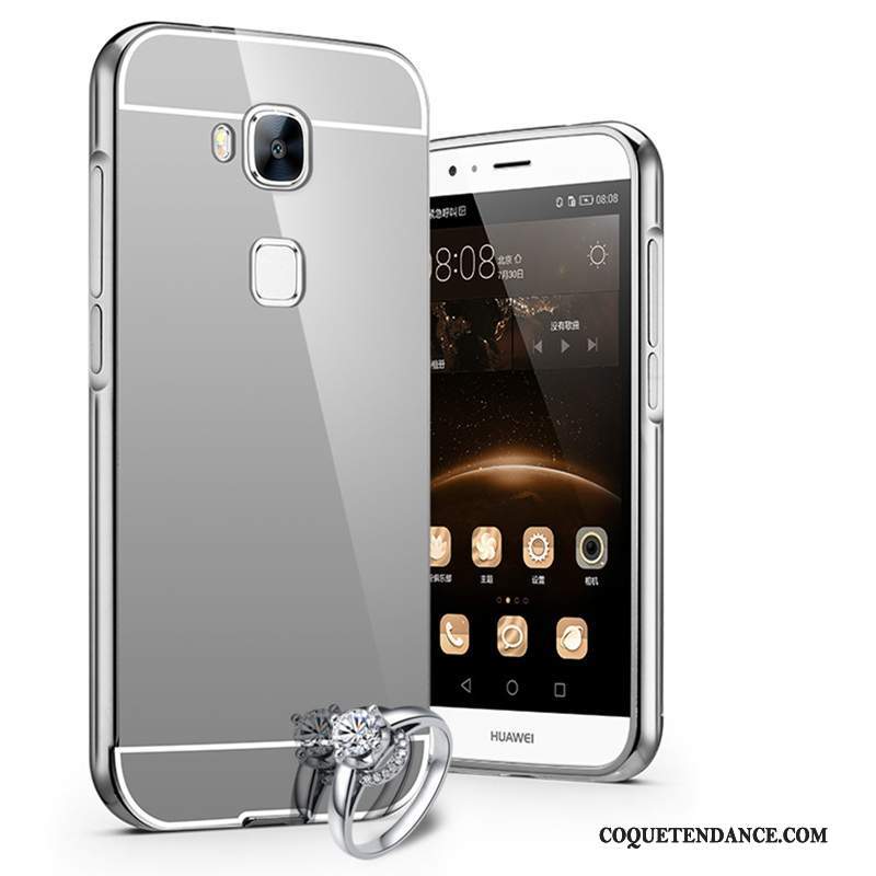 Huawei G9 Plus Coque Protection Noir Difficile Tendance Métal