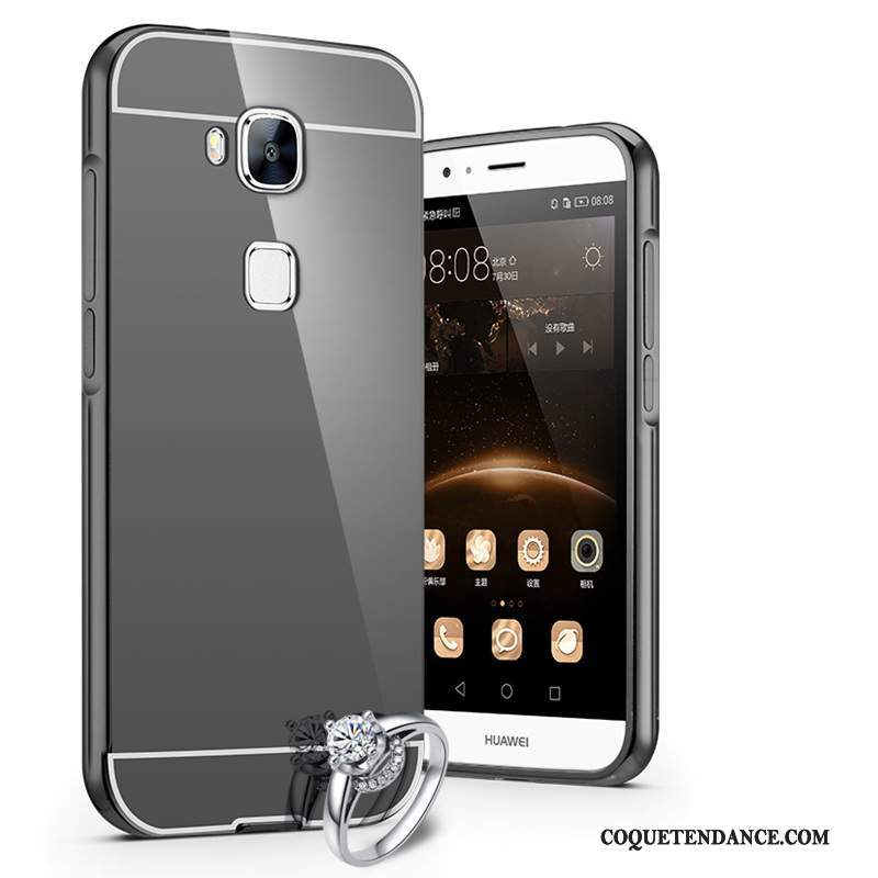 Huawei G9 Plus Coque Protection Noir Difficile Tendance Métal