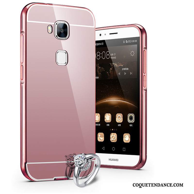 Huawei G9 Plus Coque Protection Noir Difficile Tendance Métal