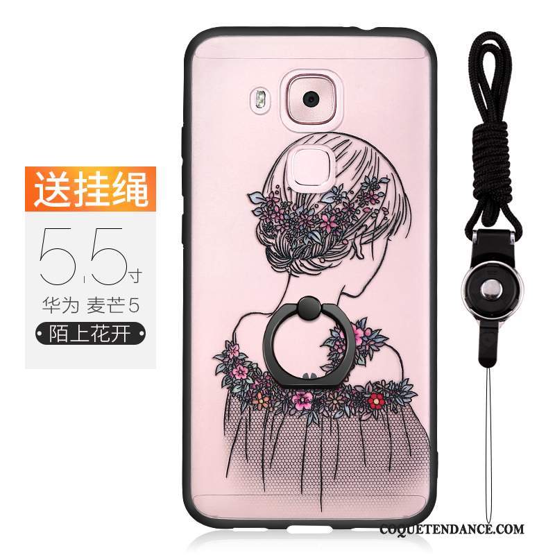 Huawei G9 Plus Coque Rose Tout Compris Étui Incassable Protection