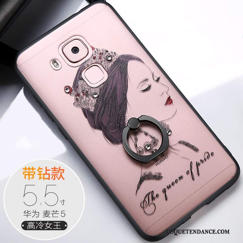 Huawei G9 Plus Coque Rose Tout Compris Étui Incassable Protection