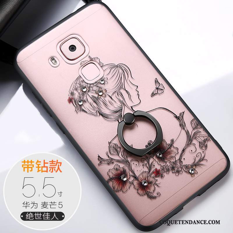 Huawei G9 Plus Coque Rose Tout Compris Étui Incassable Protection