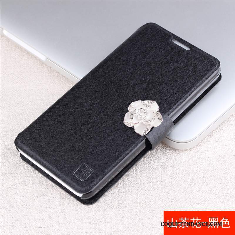 Huawei G9 Plus Coque Étui En Cuir Incassable Noir Protection Carte