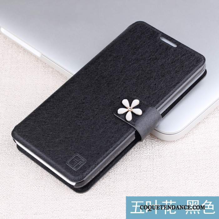 Huawei G9 Plus Coque Étui En Cuir Incassable Noir Protection Carte