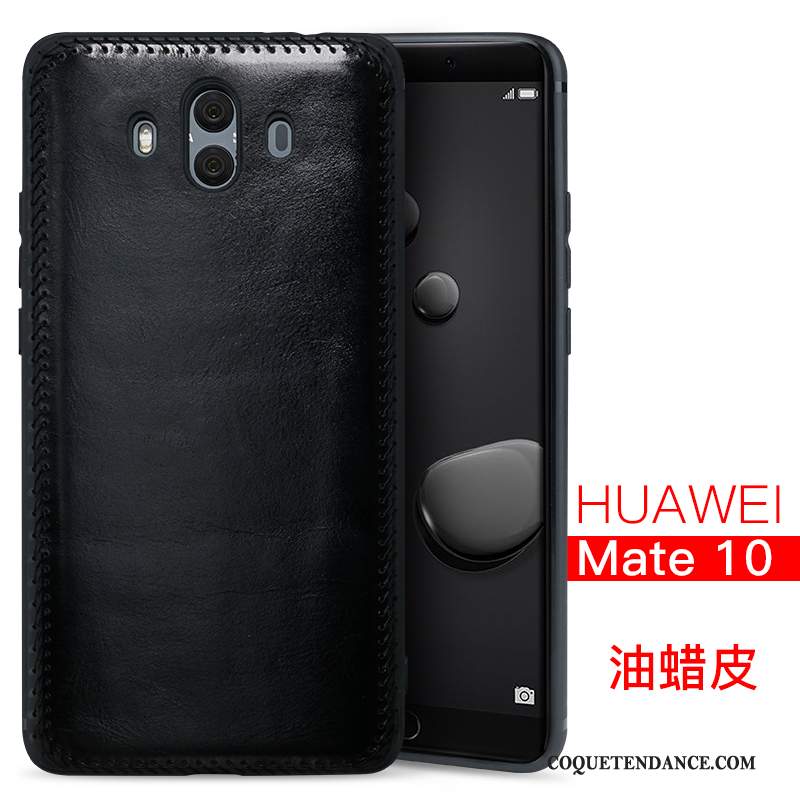 Huawei Mate 10 Coque De Téléphone Tout Compris Incassable Noir Qualité