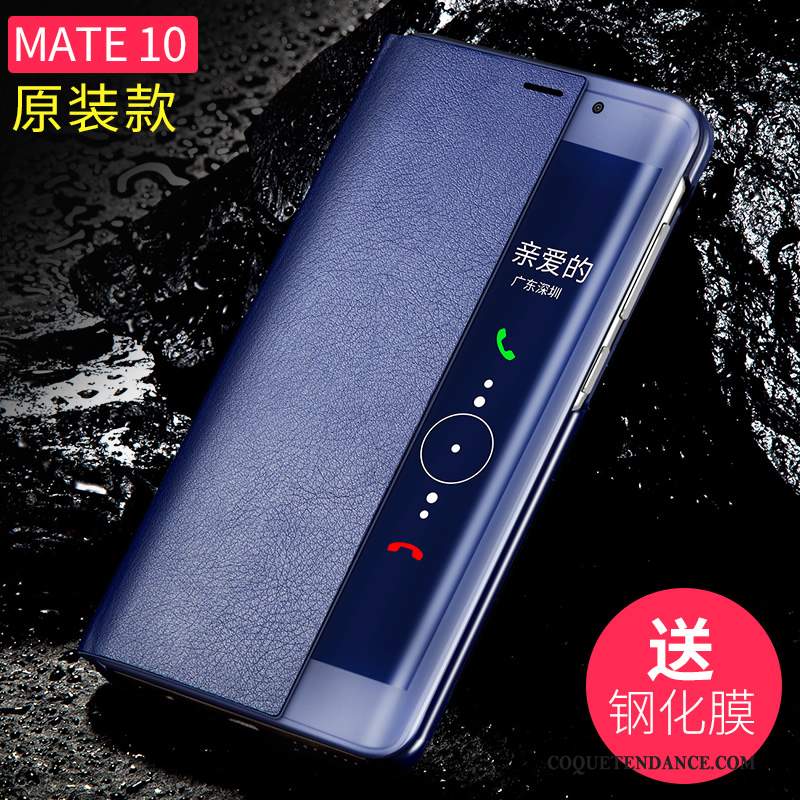 Huawei Mate 10 Coque Housse Incassable Bleu Protection Étui