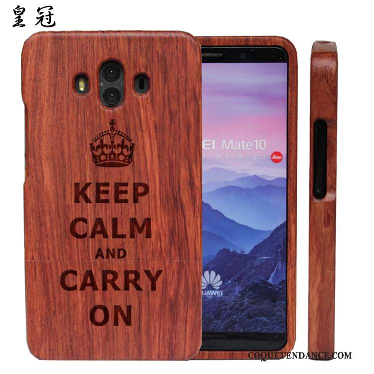 Huawei Mate 10 Coque Luxe En Bois Difficile Protection Tout Compris