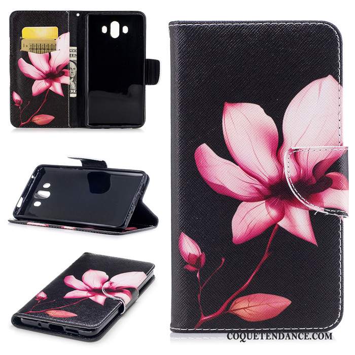 Huawei Mate 10 Coque Multicolore Étui En Cuir Incassable Fluide Doux Bordure