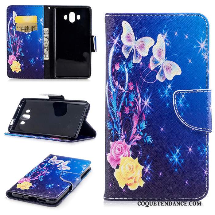 Huawei Mate 10 Coque Multicolore Étui En Cuir Incassable Fluide Doux Bordure