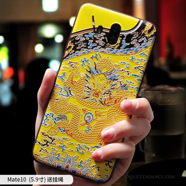 Huawei Mate 10 Coque Ornements Suspendus Tendance Silicone Amoureux Incassable
