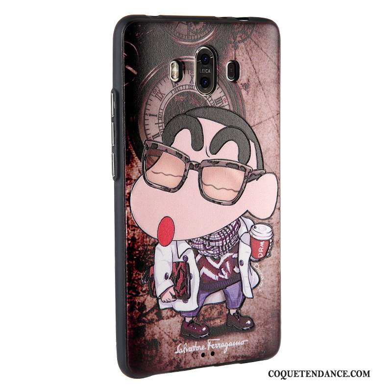 Huawei Mate 10 Coque Peinture Dessin Animé Blanc Protection Étui