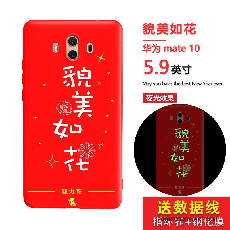 Huawei Mate 10 Coque Personnalité Silicone Lumineuses De Téléphone Étui