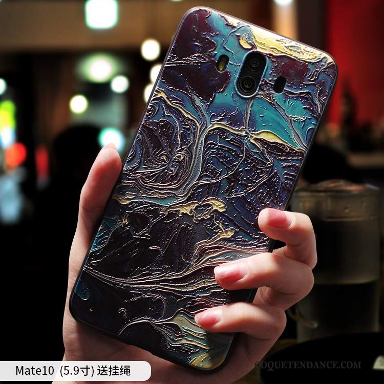 Huawei Mate 10 Coque Silicone Créatif Art Personnalité Vert
