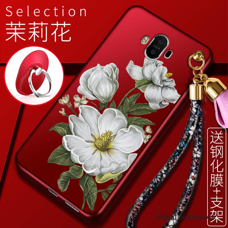 Huawei Mate 10 Coque Silicone Rouge Protection De Téléphone