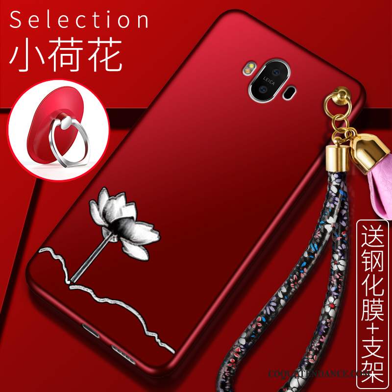 Huawei Mate 10 Coque Silicone Rouge Protection De Téléphone