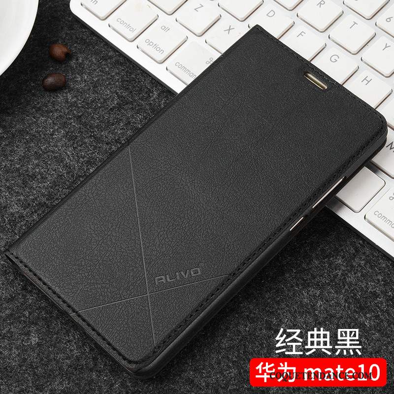 Huawei Mate 10 Coque Tendance Étui En Cuir De Téléphone Incassable Protection