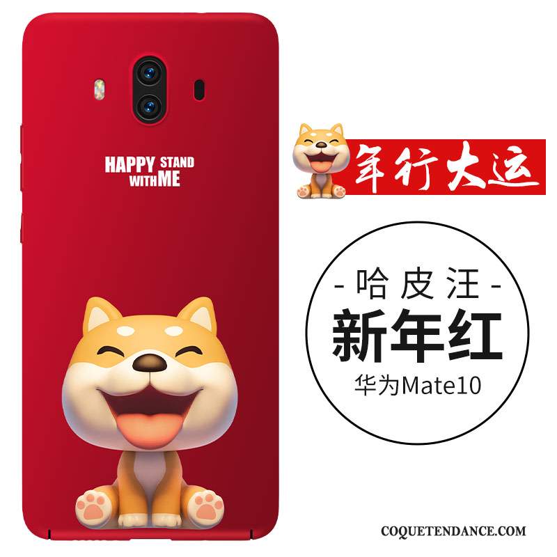 Huawei Mate 10 Coque Étui Incassable Rouge De Téléphone Charmant