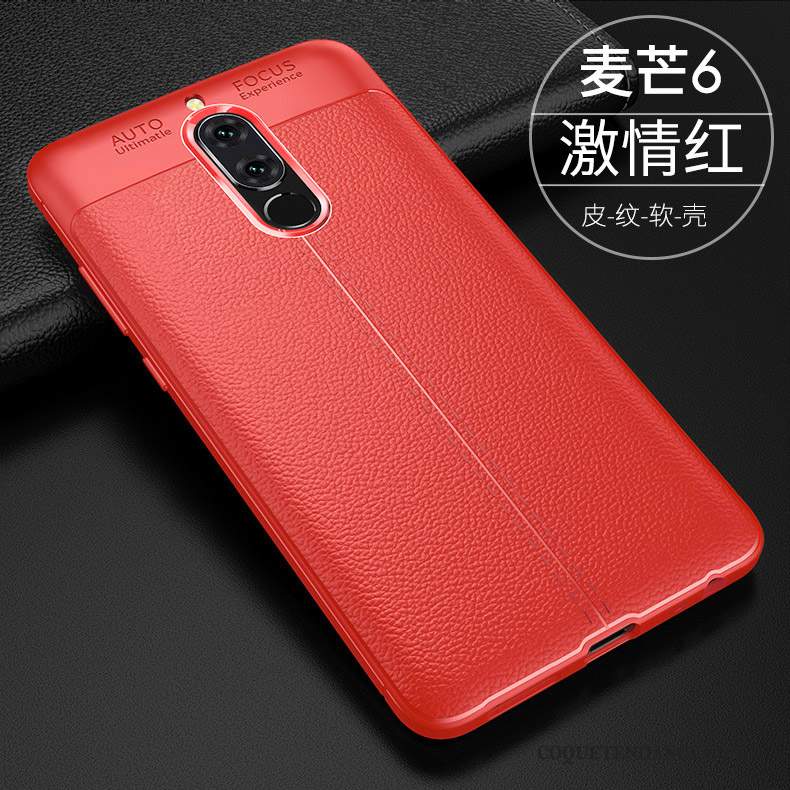 Huawei Mate 10 Lite Coque Créatif Rouge Fluide Doux Étui Incassable