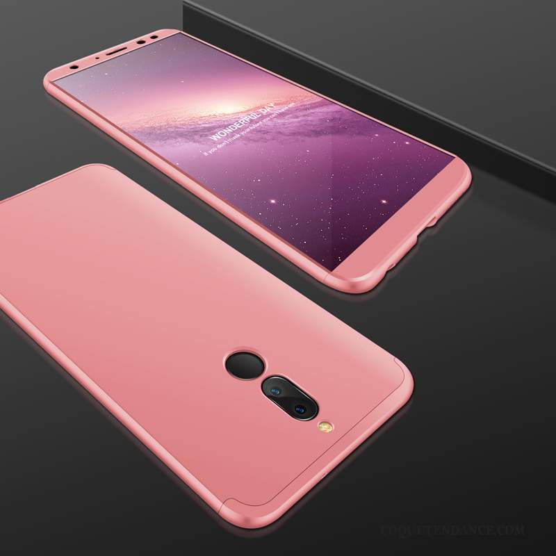 Huawei Mate 10 Lite Coque Incassable De Téléphone Tout Compris Rouge Délavé En Daim