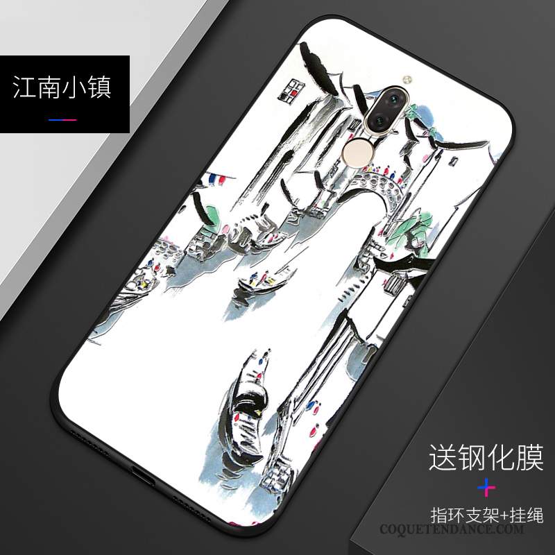 Huawei Mate 10 Lite Coque Incassable Personnalité Blanc Étui Personnalisé