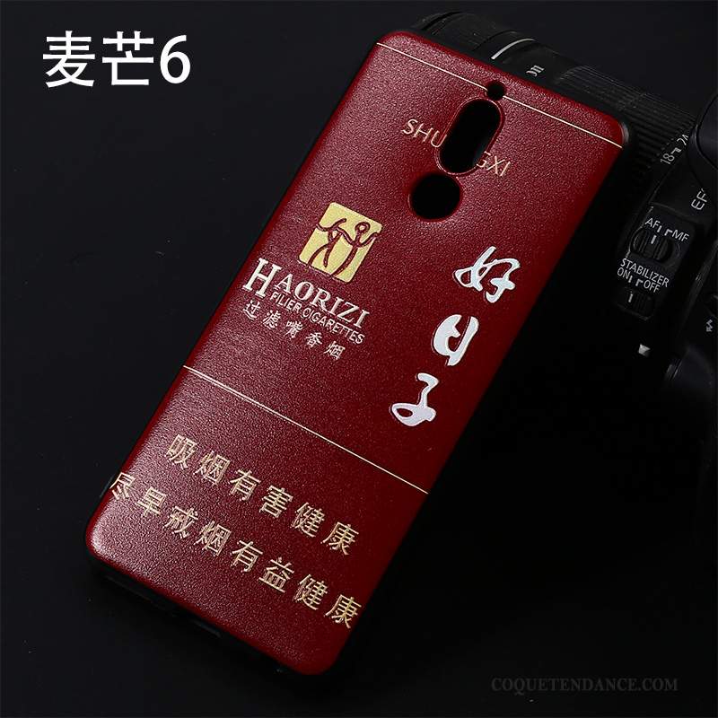 Huawei Mate 10 Lite Coque Protection Fluide Doux Personnalité Créatif Rouge