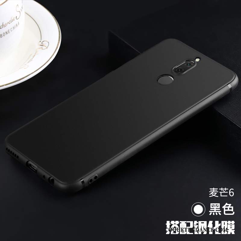Huawei Mate 10 Lite Coque Silicone Noir Étui Fluide Doux Tout Compris