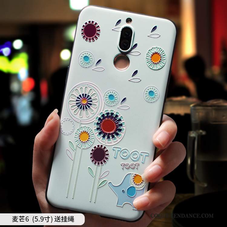 Huawei Mate 10 Lite Coque Silicone Étui Ornements Suspendus Multicolore Incassable