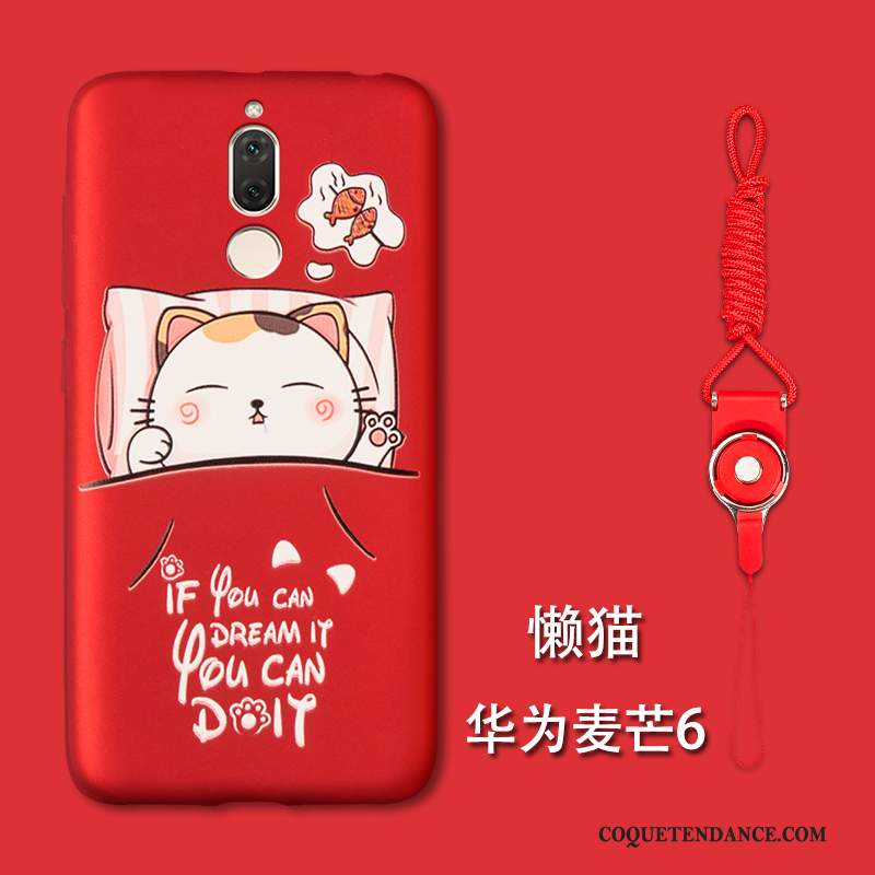 Huawei Mate 10 Lite Coque Silicone Étui Rouge Personnalité Tendance