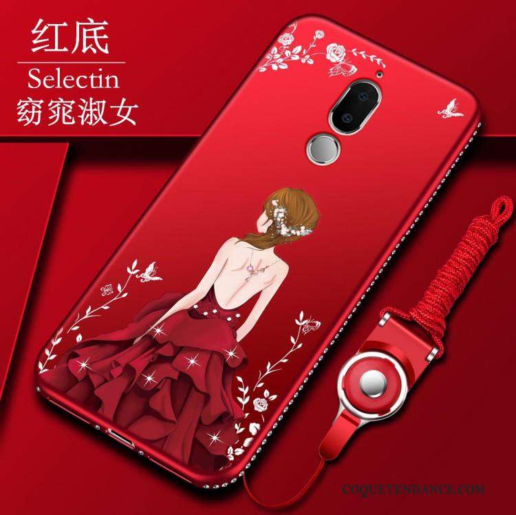 Huawei Mate 10 Lite Coque Tendance Fluide Doux Protection Rouge Créatif