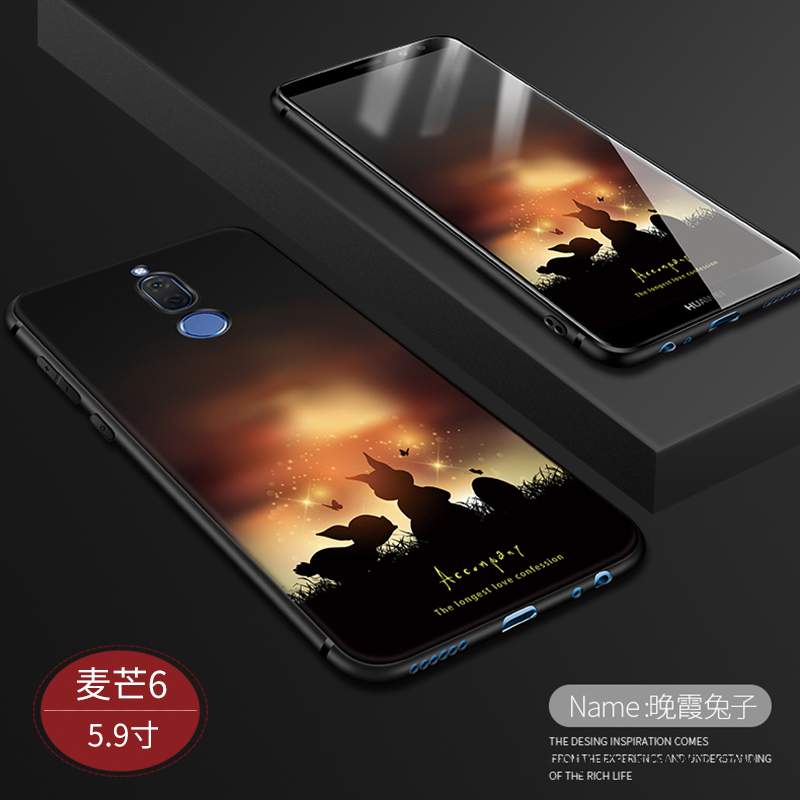 Huawei Mate 10 Lite Coque Tout Compris Noir Incassable Étui Créatif