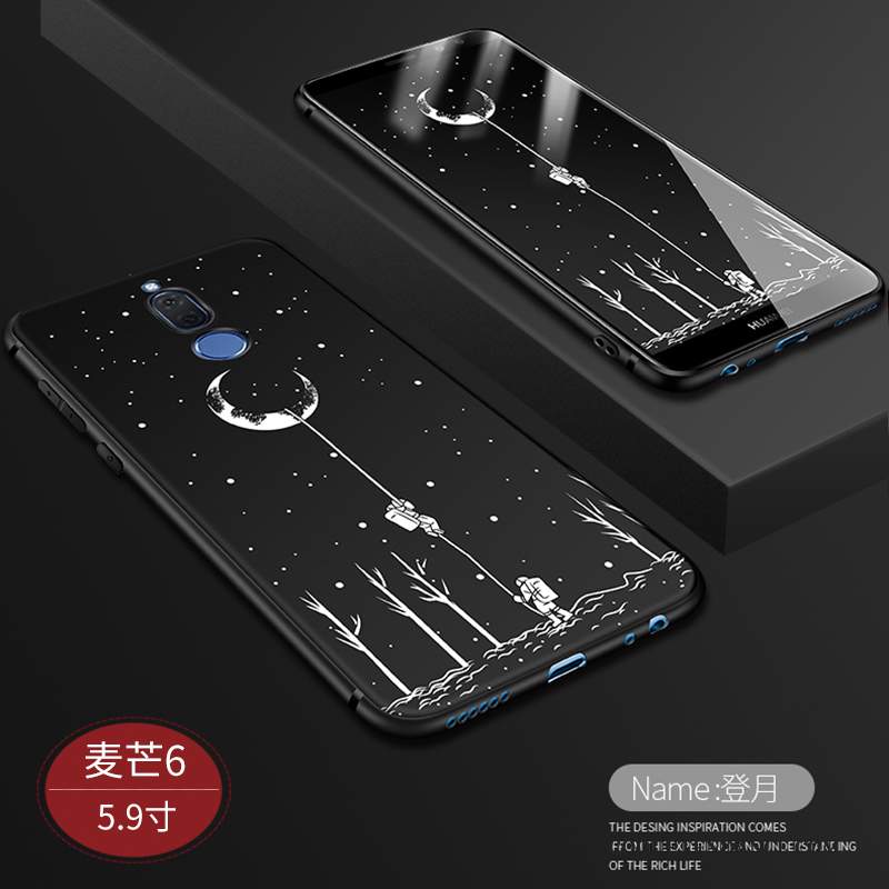 Huawei Mate 10 Lite Coque Tout Compris Noir Incassable Étui Créatif