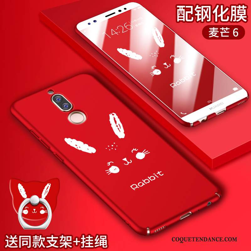 Huawei Mate 10 Lite Coque Tout Compris Silicone Très Mince Personnalité Rouge