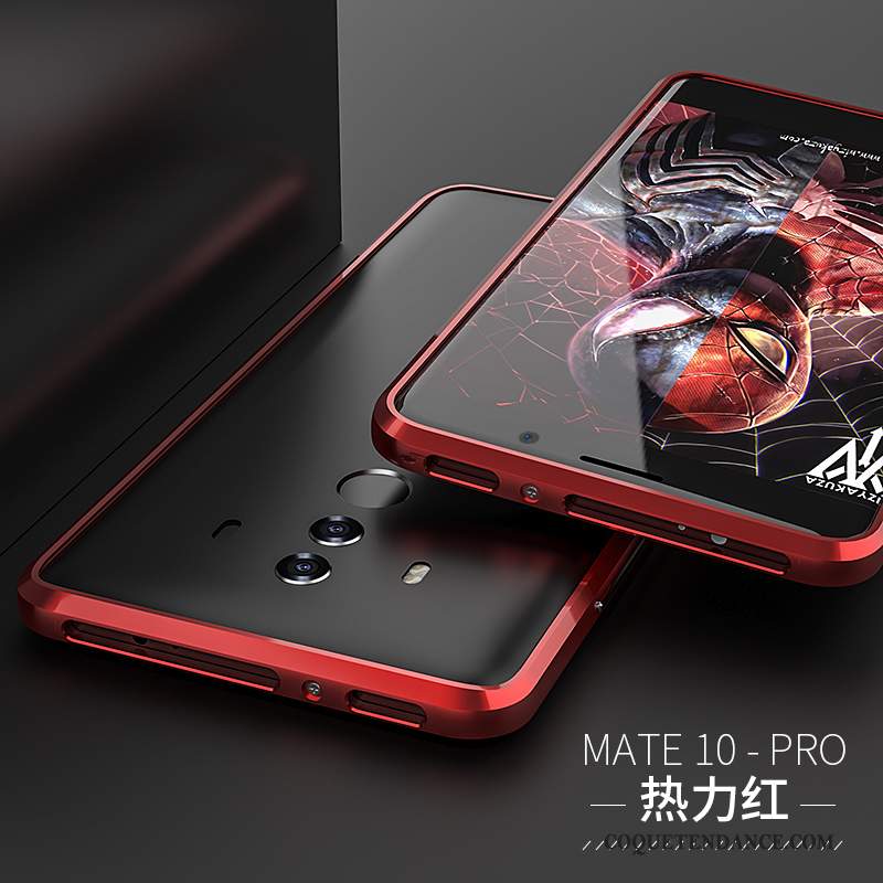 Huawei Mate 10 Pro Coque Border Étui Créatif Incassable Or