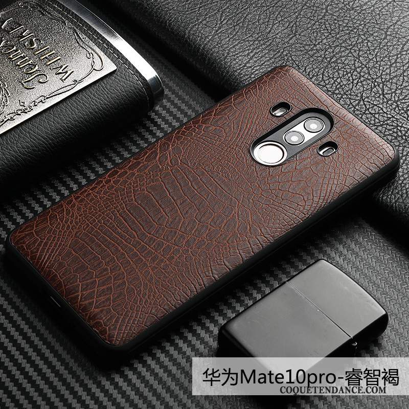 Huawei Mate 10 Pro Coque De Téléphone Tout Compris Étui En Cuir Incassable Qualité