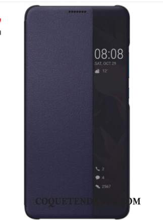 Huawei Mate 10 Pro Coque Dormance Bleu Protection Étui De Téléphone