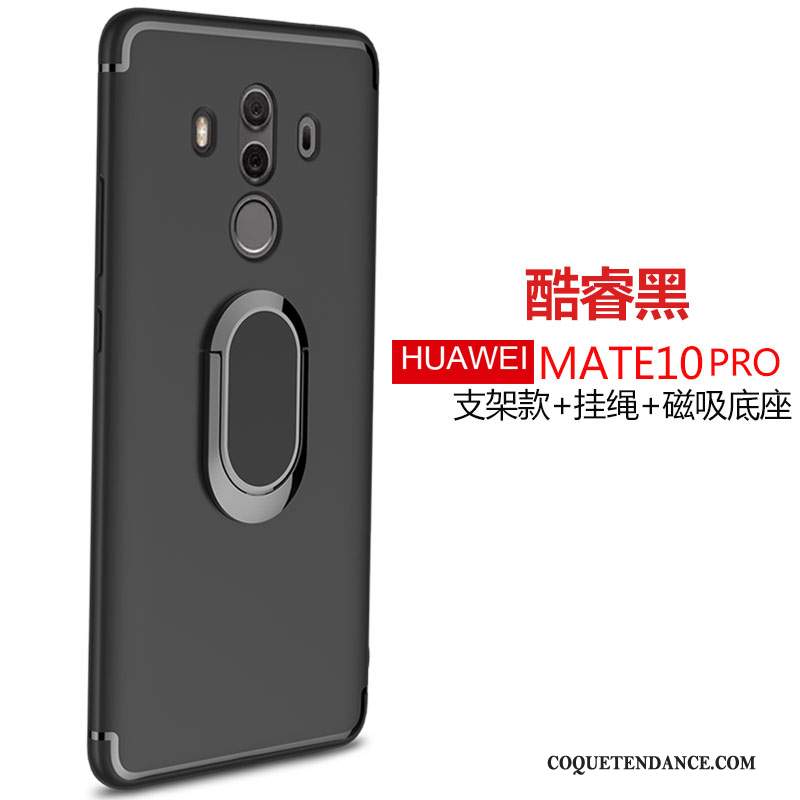 Huawei Mate 10 Pro Coque Fluide Doux Silicone Étui Incassable Anneau