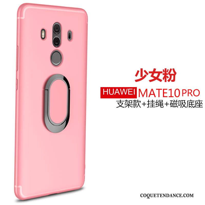 Huawei Mate 10 Pro Coque Fluide Doux Silicone Étui Incassable Anneau