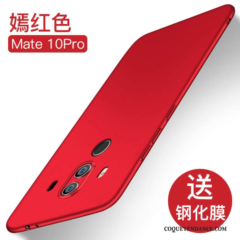 Huawei Mate 10 Pro Coque Incassable Délavé En Daim Très Mince Silicone Tout Compris