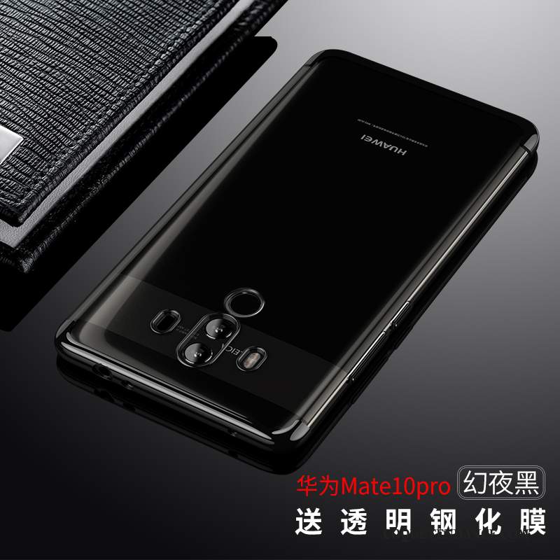 Huawei Mate 10 Pro Coque Incassable Transparent De Téléphone Bleu Étui
