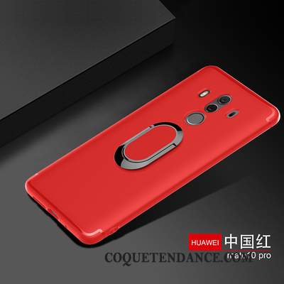 Huawei Mate 10 Pro Coque Magnétisme Noir Support De Téléphone Anneau
