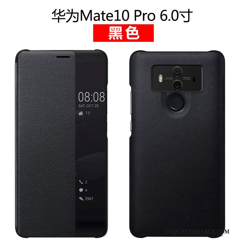 Huawei Mate 10 Pro Coque Protection De Téléphone Cuir Véritable Étui Étui En Cuir