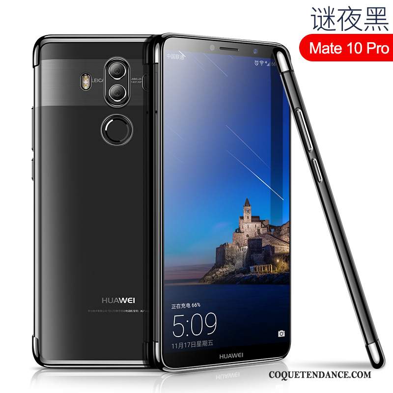 Huawei Mate 10 Pro Coque Silicone Fluide Doux De Téléphone Tout Compris Rose